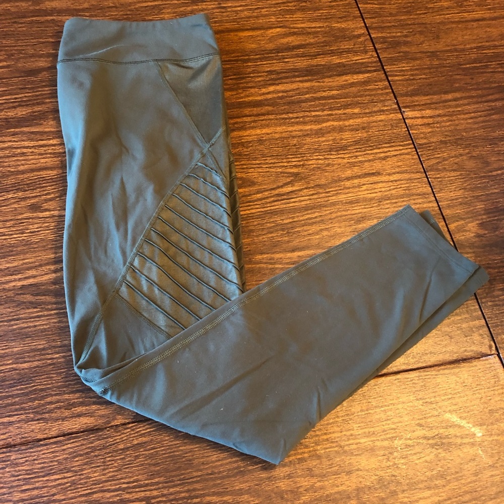 Joy Lab Army/Olive Green/Khaki Moto Leggings